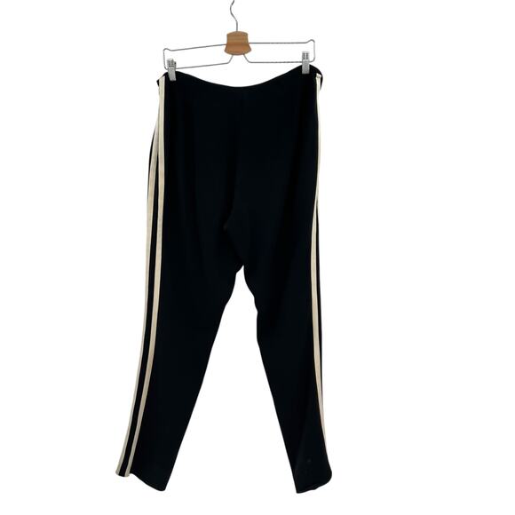 Ralph Lauren Purple Label Collection Silk Trouser Pant Side Stripe Black Size 12 - Picture 11 of 16